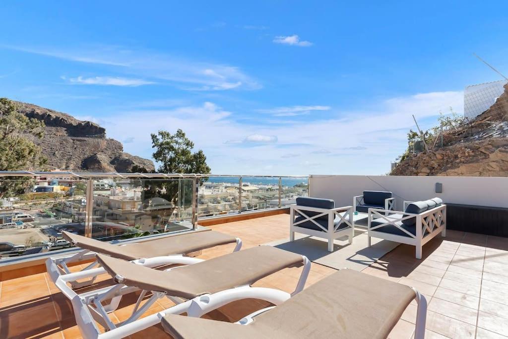 Rivera Del Puerto Luxury Penthouse With Great Terrace And Sea View Puerto De Mogan Exterior photo