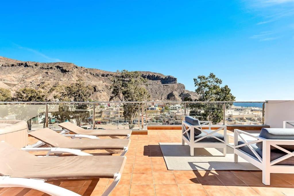 Rivera Del Puerto Luxury Penthouse With Great Terrace And Sea View Puerto De Mogan Exterior photo